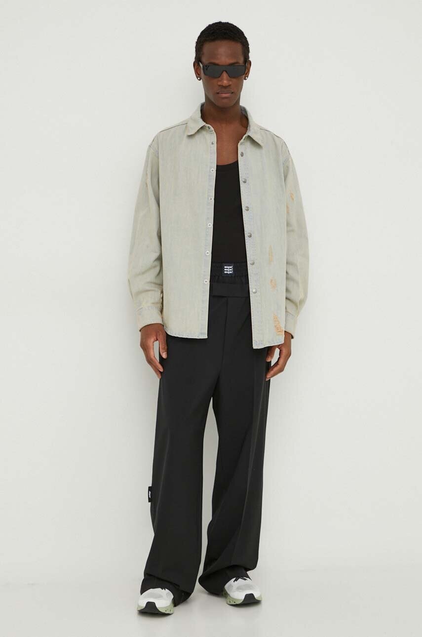 Джинсова сорочка MSGM чоловіча regular класичний комір