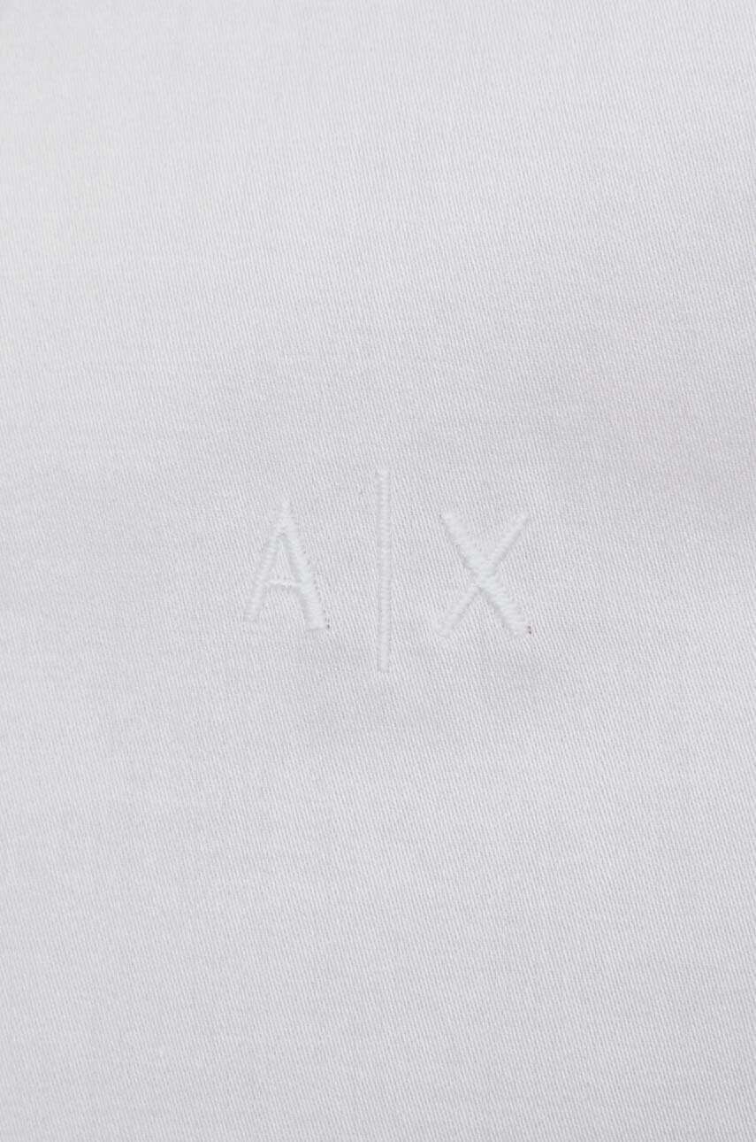 Бавовняна сорочка Armani Exchange чоловіча колір білий regular класичний комір