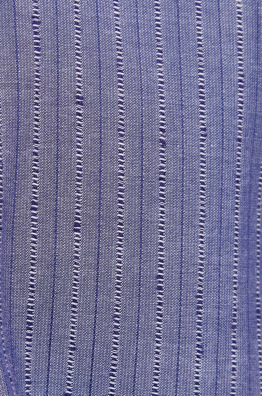 Сорочка Sisley чоловіча колір синій regular класичний комір