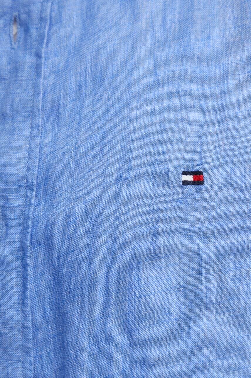 Сорочка з льону Tommy Hilfiger regular комір button-down MW0MW34602