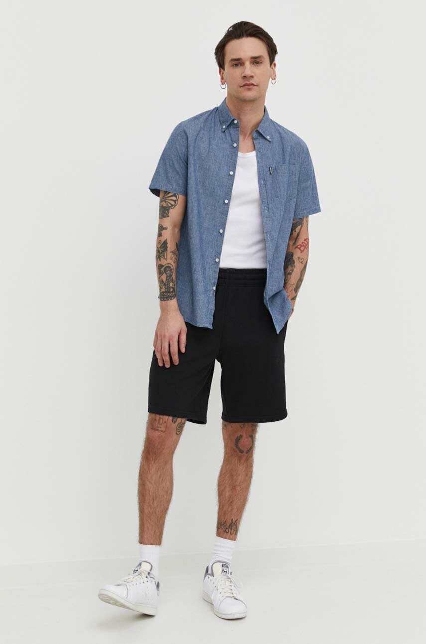 Бавовняна сорочка Superdry чоловіча regular комір button-down