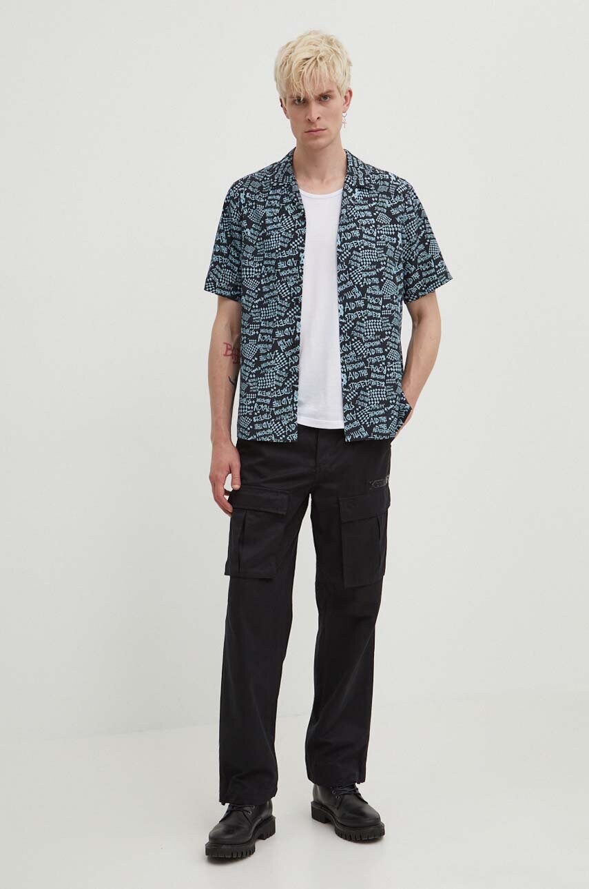 Сорочка KSUBI heroism ss shirt чоловіча колір чорний regular MPS24SH013