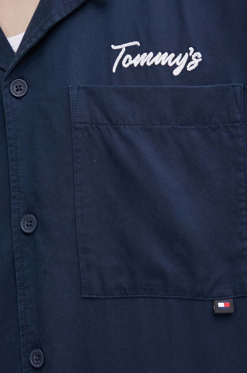 Сорочка Tommy Jeans чоловіча колір синій relaxed DM0DM18945