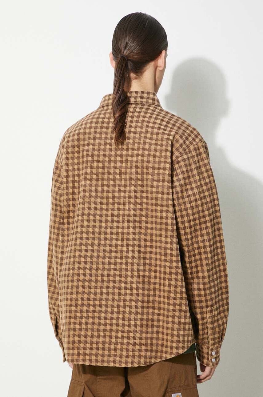 Куртка-сорочка ICECREAM Corduroy Check колір коричневий перехідна IC24119
