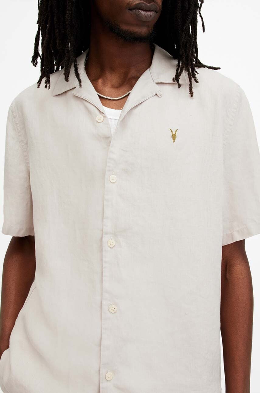 Сорочка AllSaints AUDLEY SS SHIRT чоловіча колір зелений relaxed M016SA