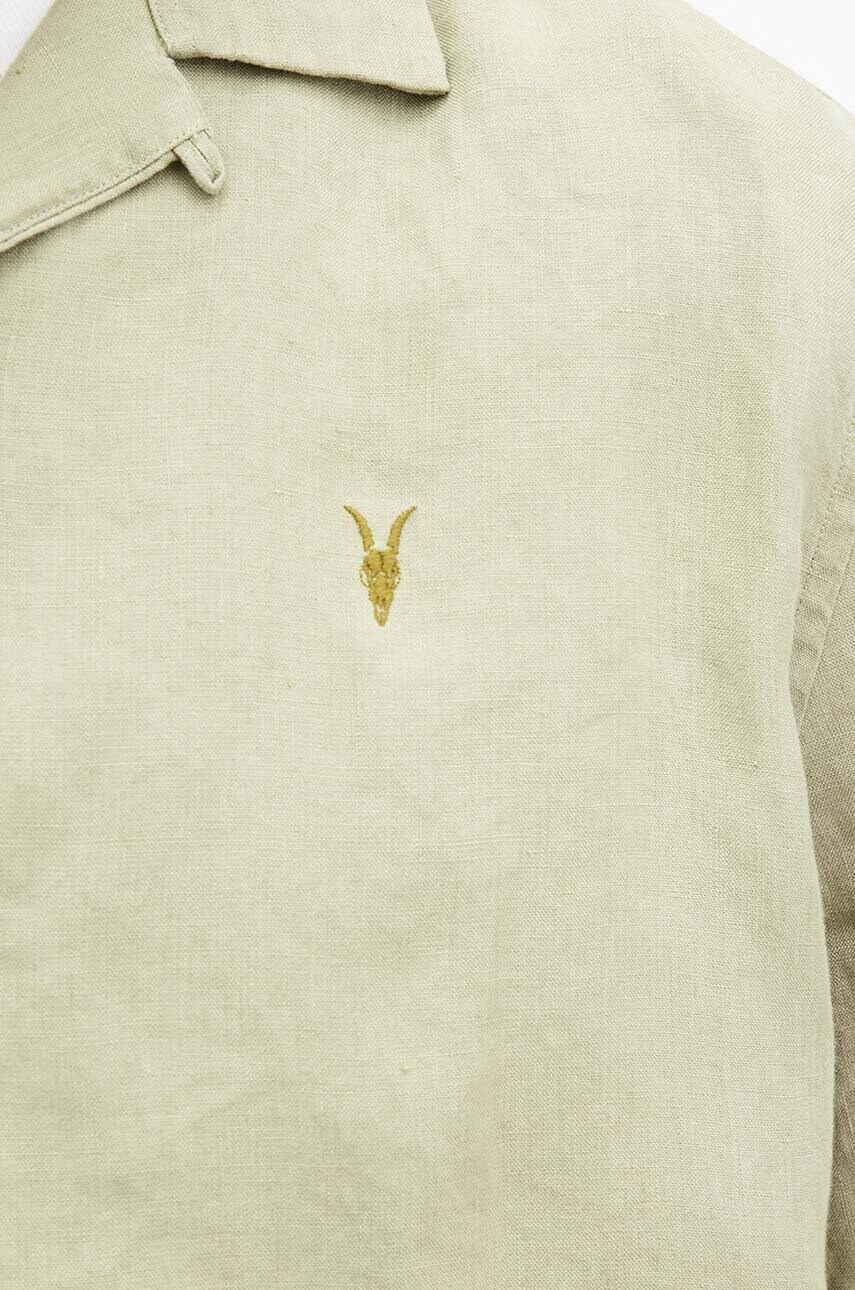Сорочка AllSaints AUDLEY SS SHIRT чоловіча колір зелений relaxed M016SA