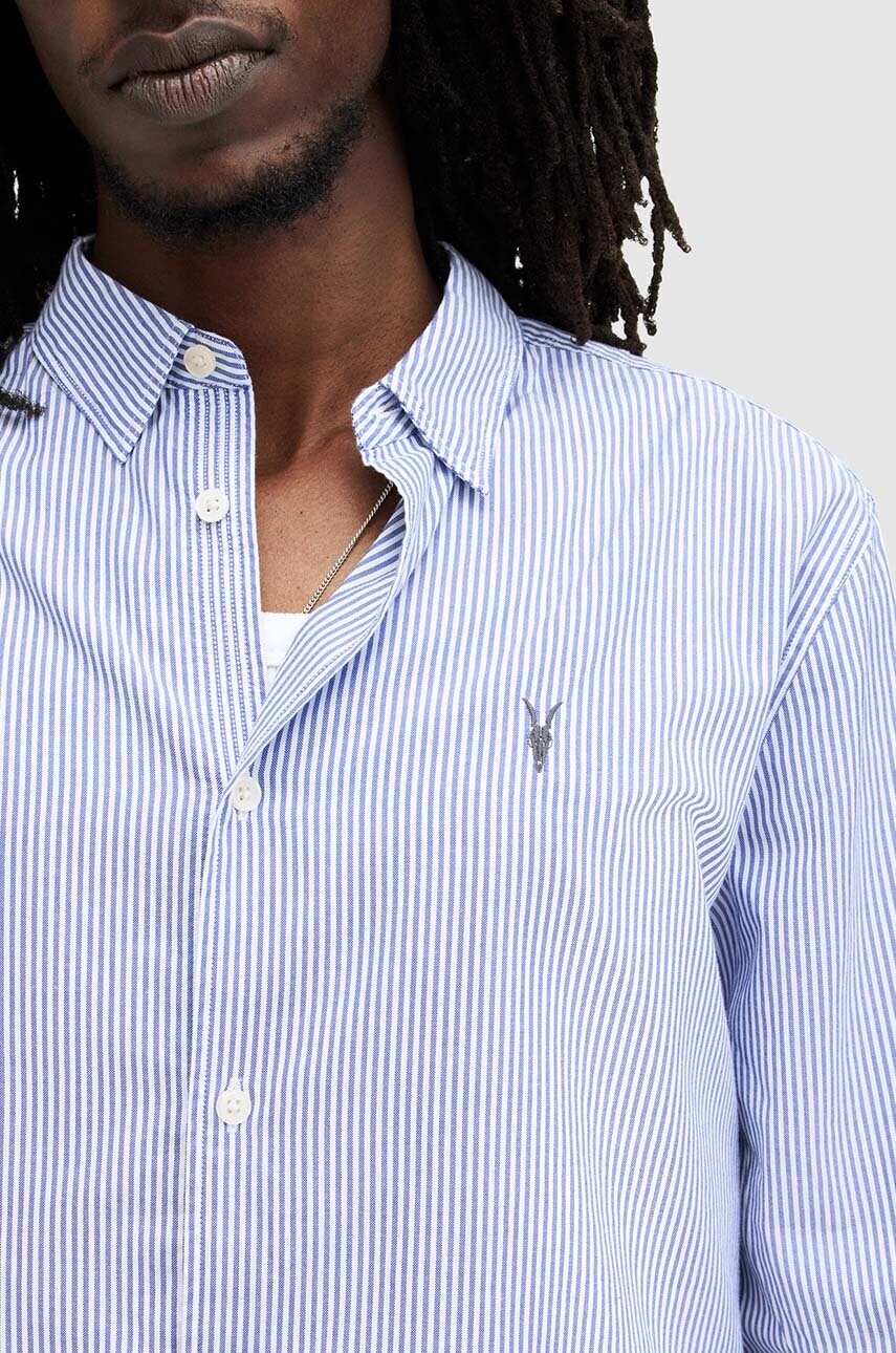 Бавовняна сорочка AllSaints HILLVIEW LS SHIRT чоловіча relaxed MS513Z