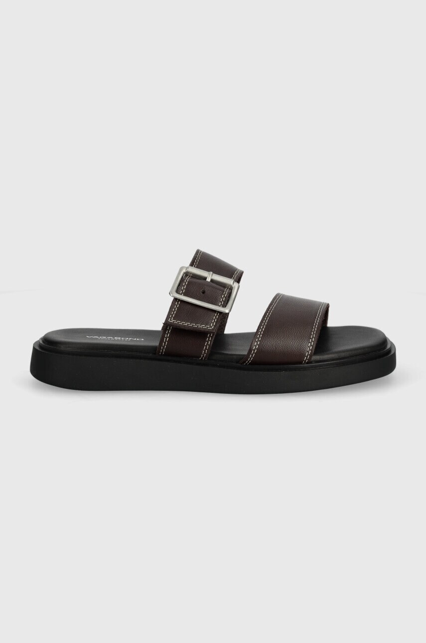 Шкіряні шльопанці Vagabond Shoemakers CONNIE жіночі колір коричневий 5757-101-35