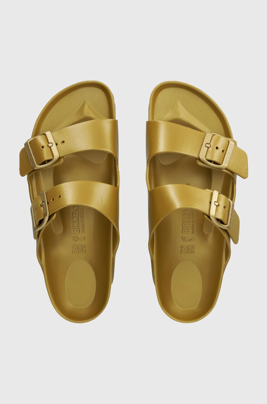 Шльопанці Birkenstock Arizona EVA жіночі колір золотий 1022465