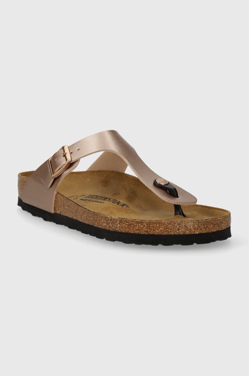 В'єтнамки Birkenstock Gizeh жіночі колір рожевий на плоскому ходу 1023943