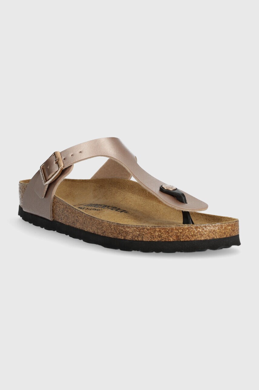 В'єтнамки Birkenstock Gizeh жіночі колір рожевий на плоскому ходу 1023925
