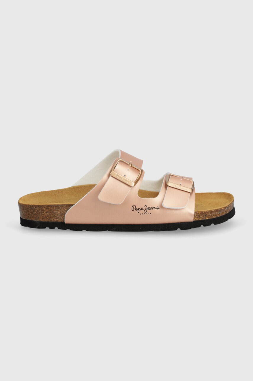 Шльопанці Pepe Jeans PLS90621 жіночі колір рожевий OBAN CLASSIC W
