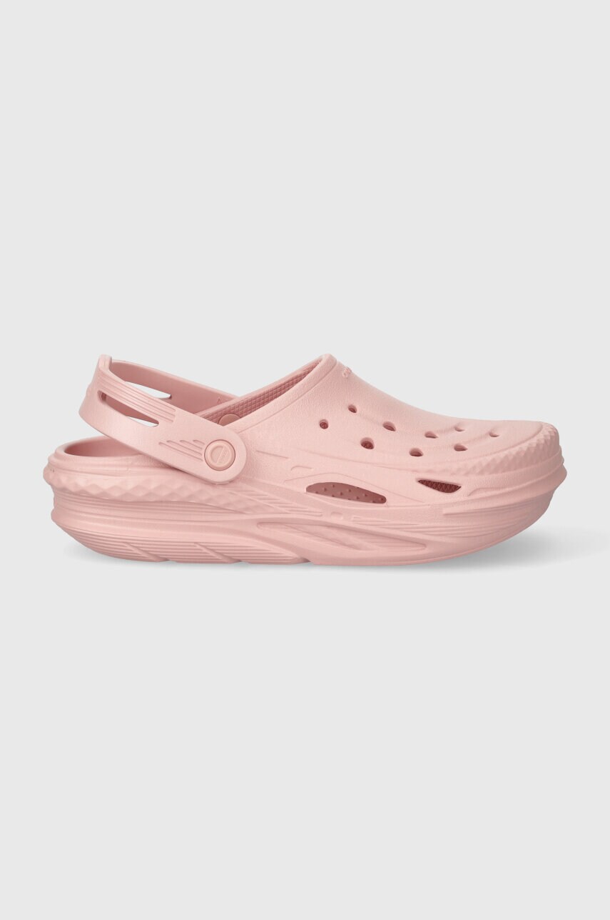 Шльопанці Crocs Off Grid Clog жіночі колір рожевий 209501