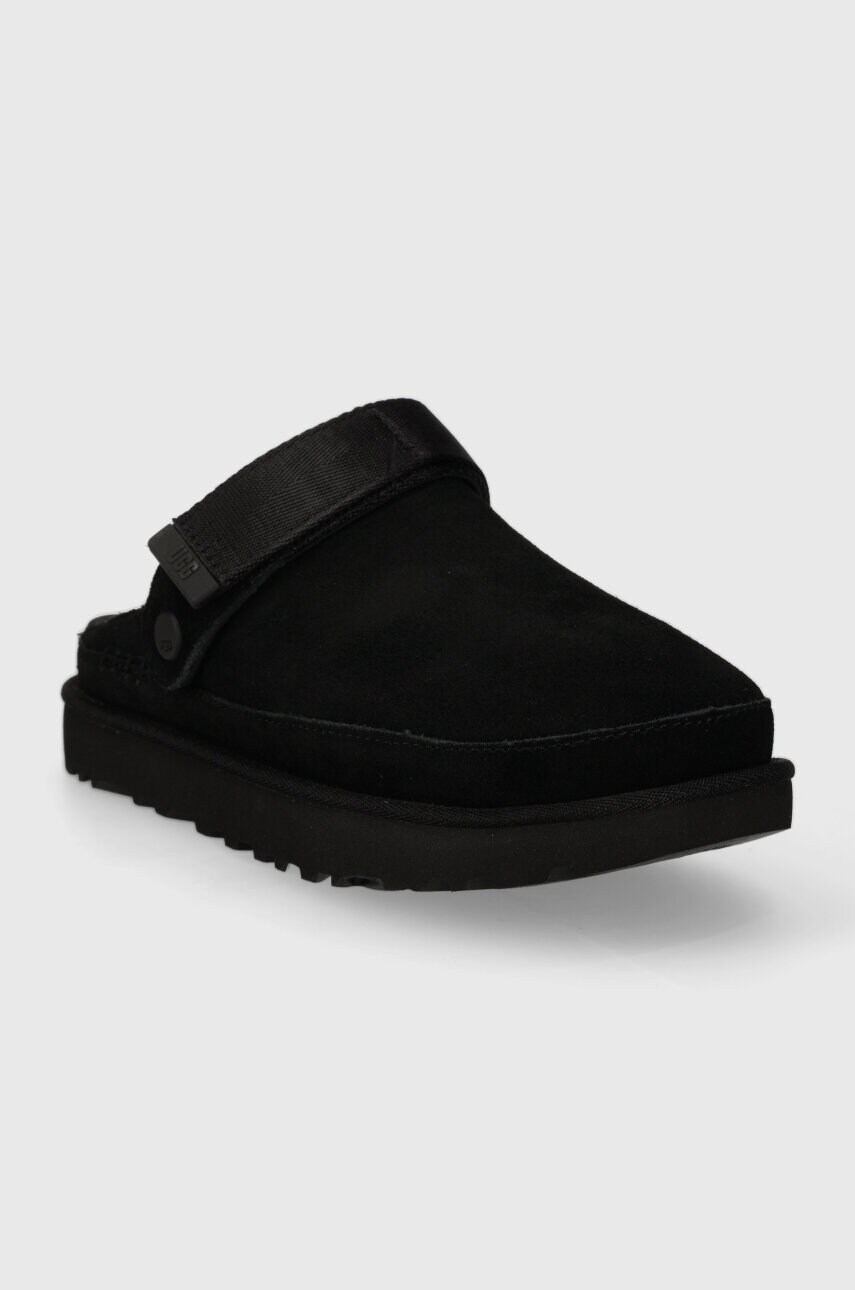 Замшеві тапочки UGG Goldenstar Clog колір чорний 1138252