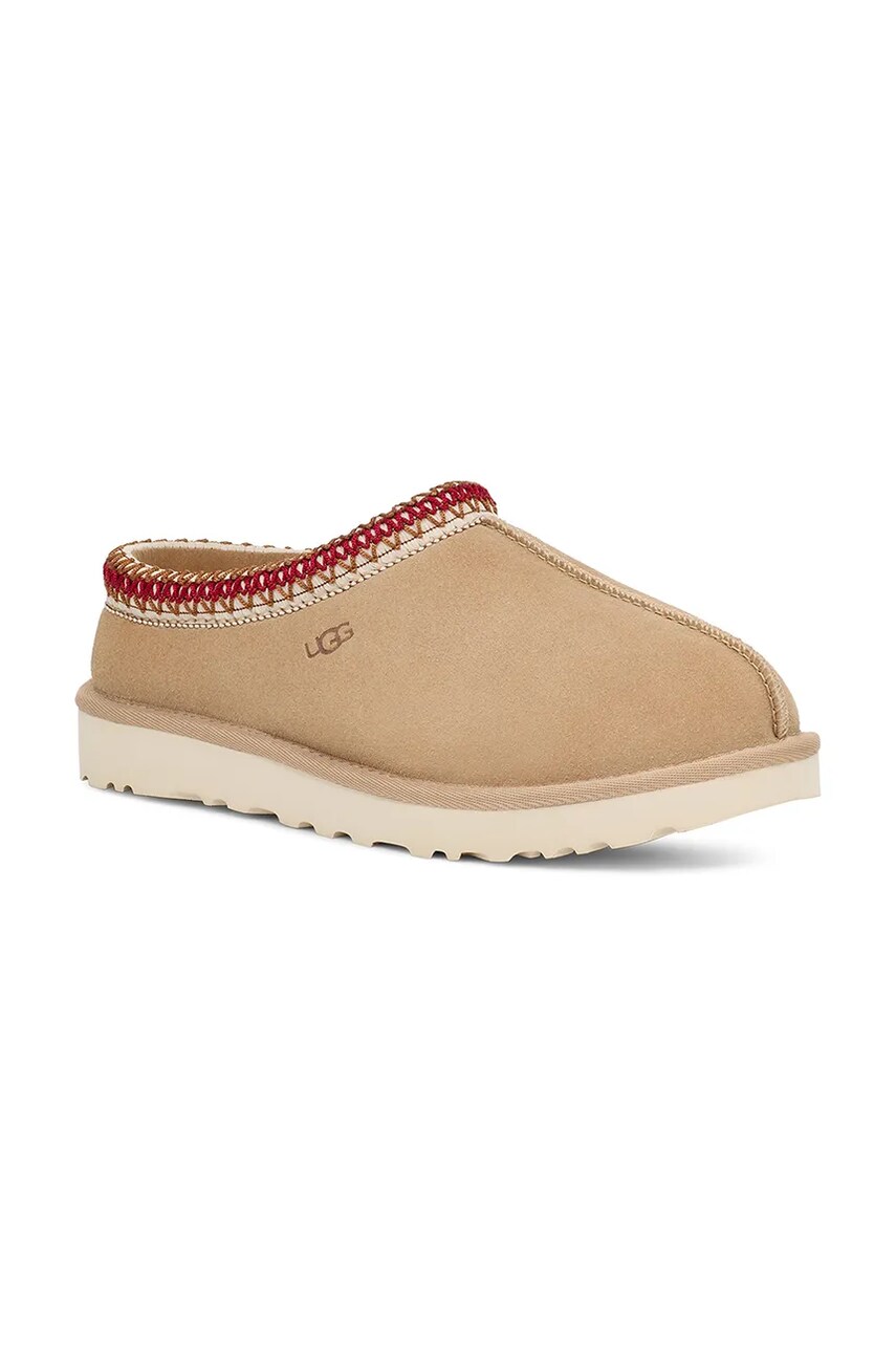 Замшеві тапочки UGG Tasman колір бежевий 5955