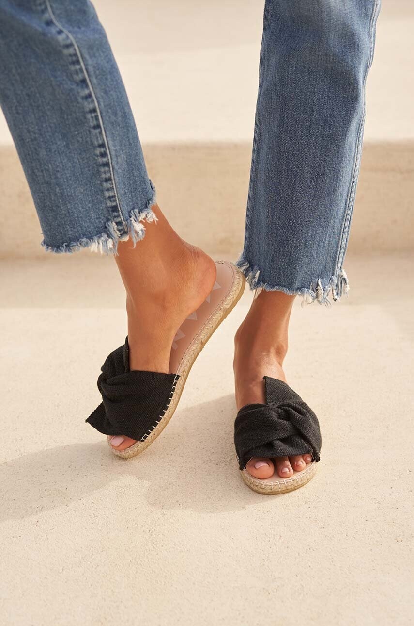 Шльопанці Manebi La Havana Sandals With Knot жіночі колір чорний O 7.9 JK