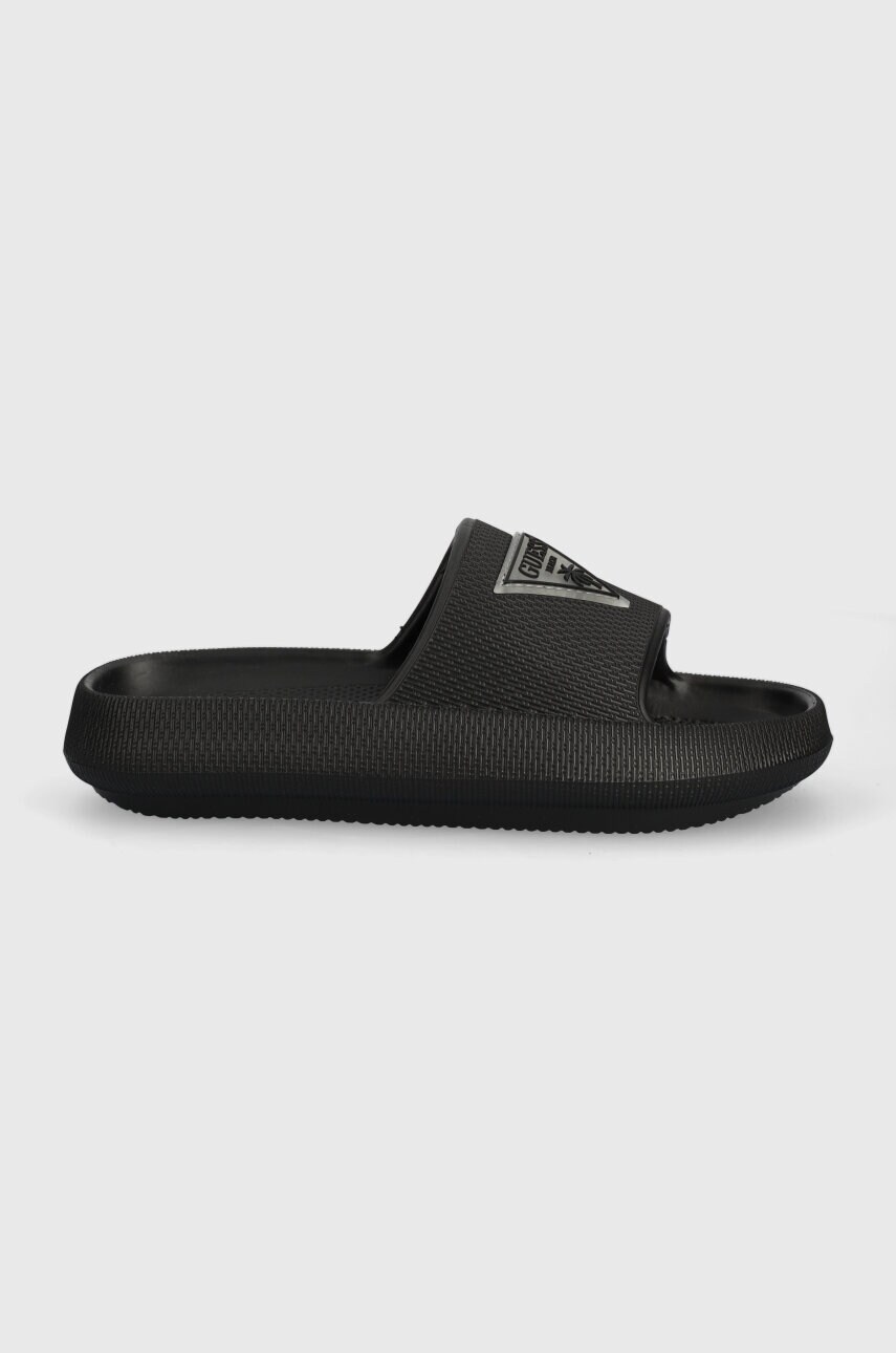 Шльопанці Guess жіночі колір чорний E4GZ27 WG5X0