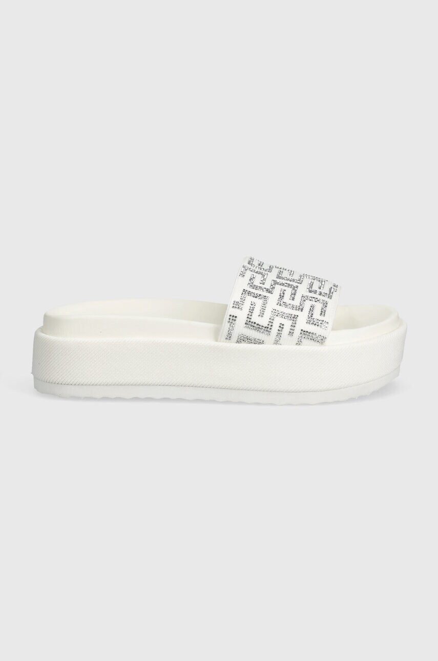 Шльопанці Steve Madden Kora жіночі колір білий на платформі SM11003018