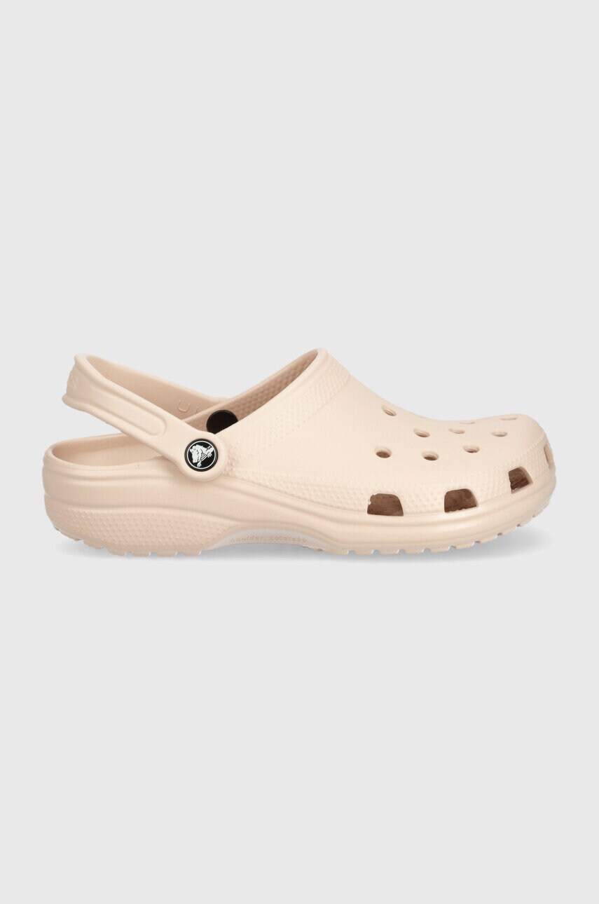 Шльопанці Crocs Classic жіночі колір бежевий 10001