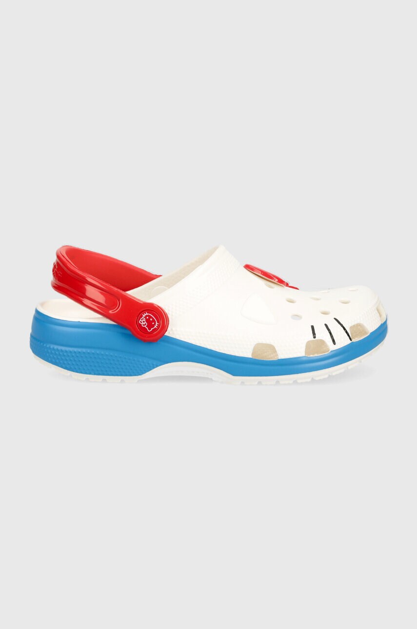 Шльопанці Crocs Hello Kitty IAM Classic Clog жіночі колір білий 209438