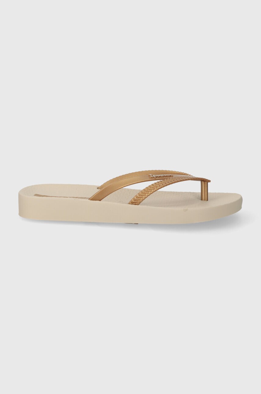 В'єтнамки Ipanema BOSSA SOFT V жіночі колір золотий на плоскому ходу 82840-AQ441