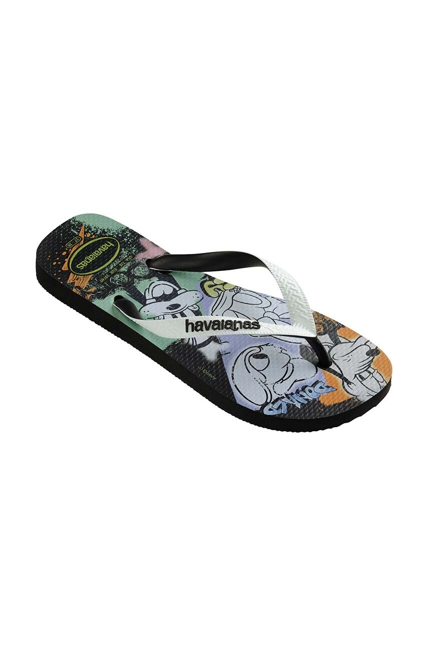 В'єтнамки Havaianas DISNEY STYLISH жіночі колір чорний на плоскому ходу 4123500.4747