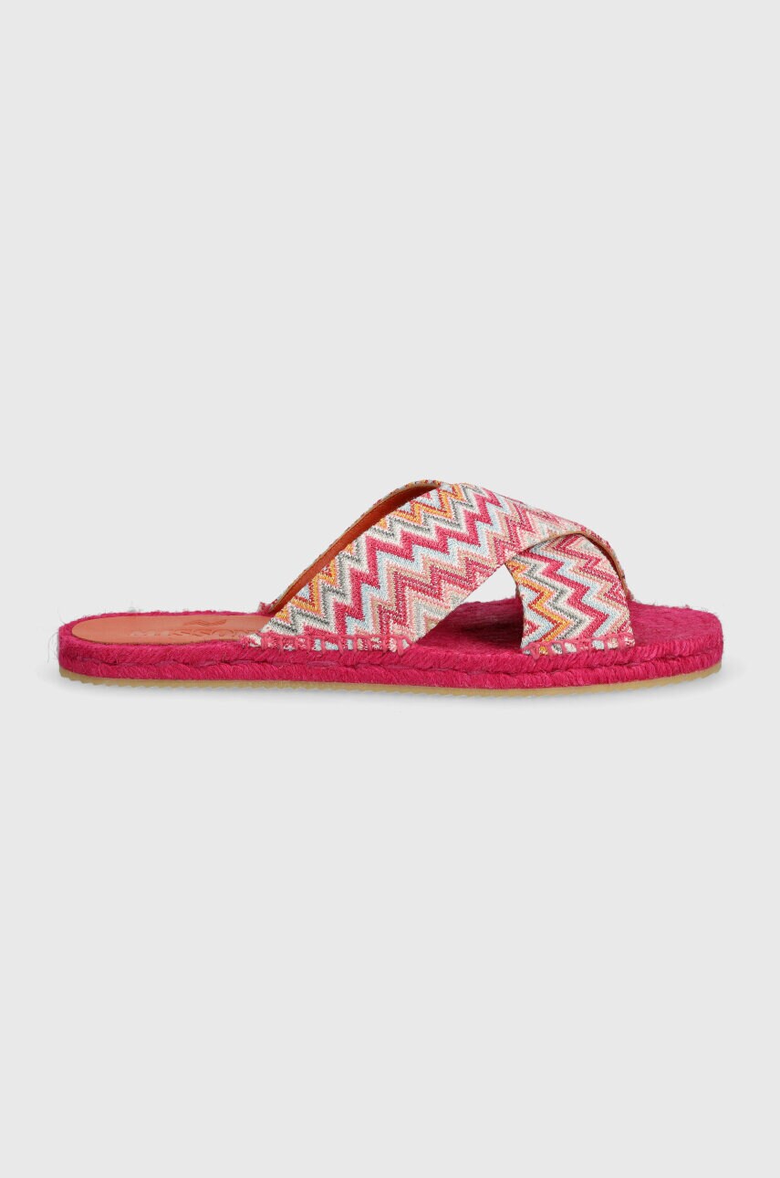 Шльопанці Missoni Harlow жіночі колір рожевий M28_004