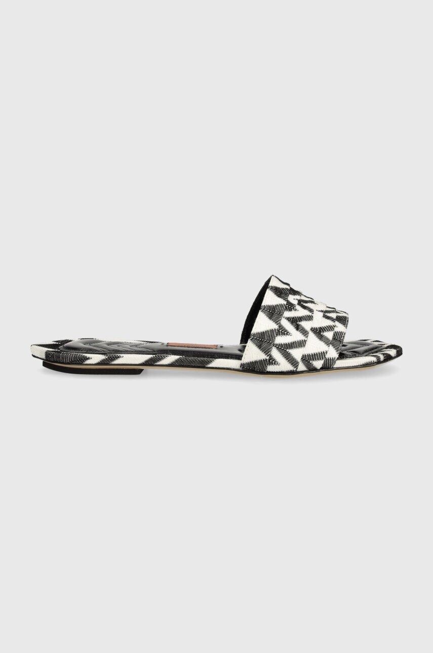 Шльопанці Missoni Gia Flat жіночі колір чорний M32_022