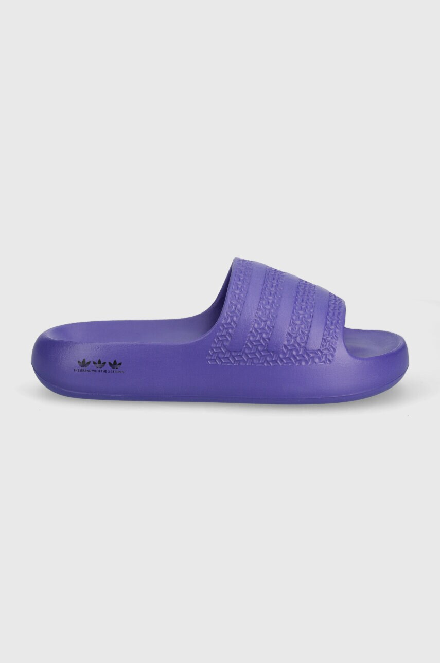 Шльопанці adidas Originals ADILETTE AYOON W жіночі колір фіолетовий на платформі IE5619