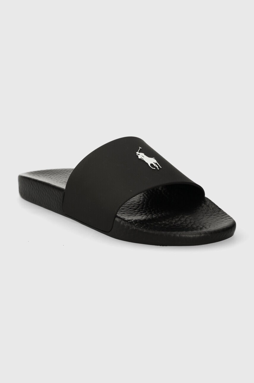 Шльопанці Polo Ralph Lauren Polo Slide чоловічі колір чорний 809852071011