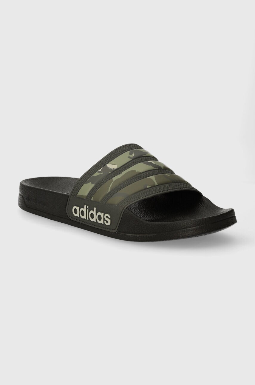 Шльопанці adidas колір зелений