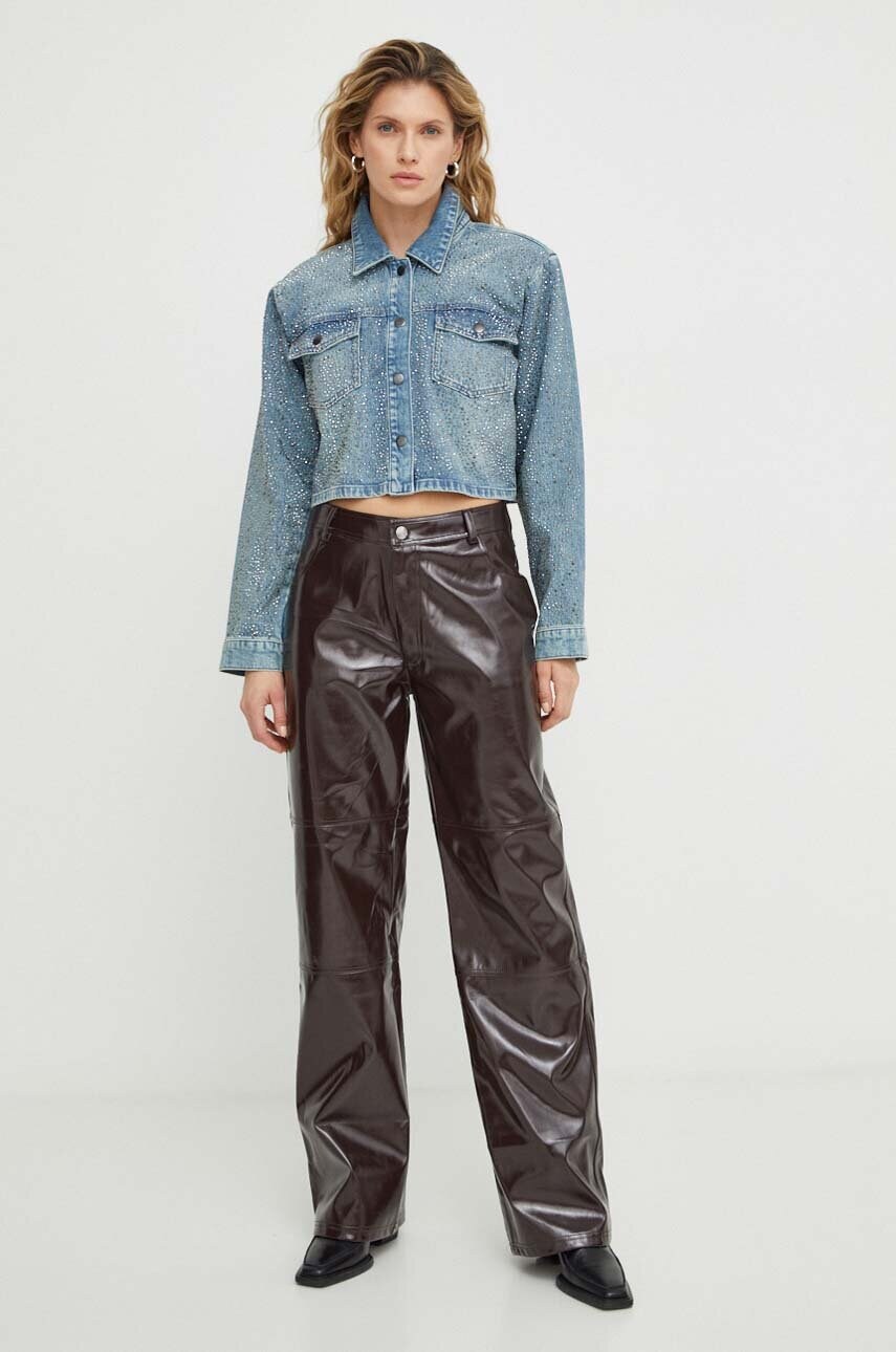 Джинсова куртка Gestuz жіноча перехідна oversize