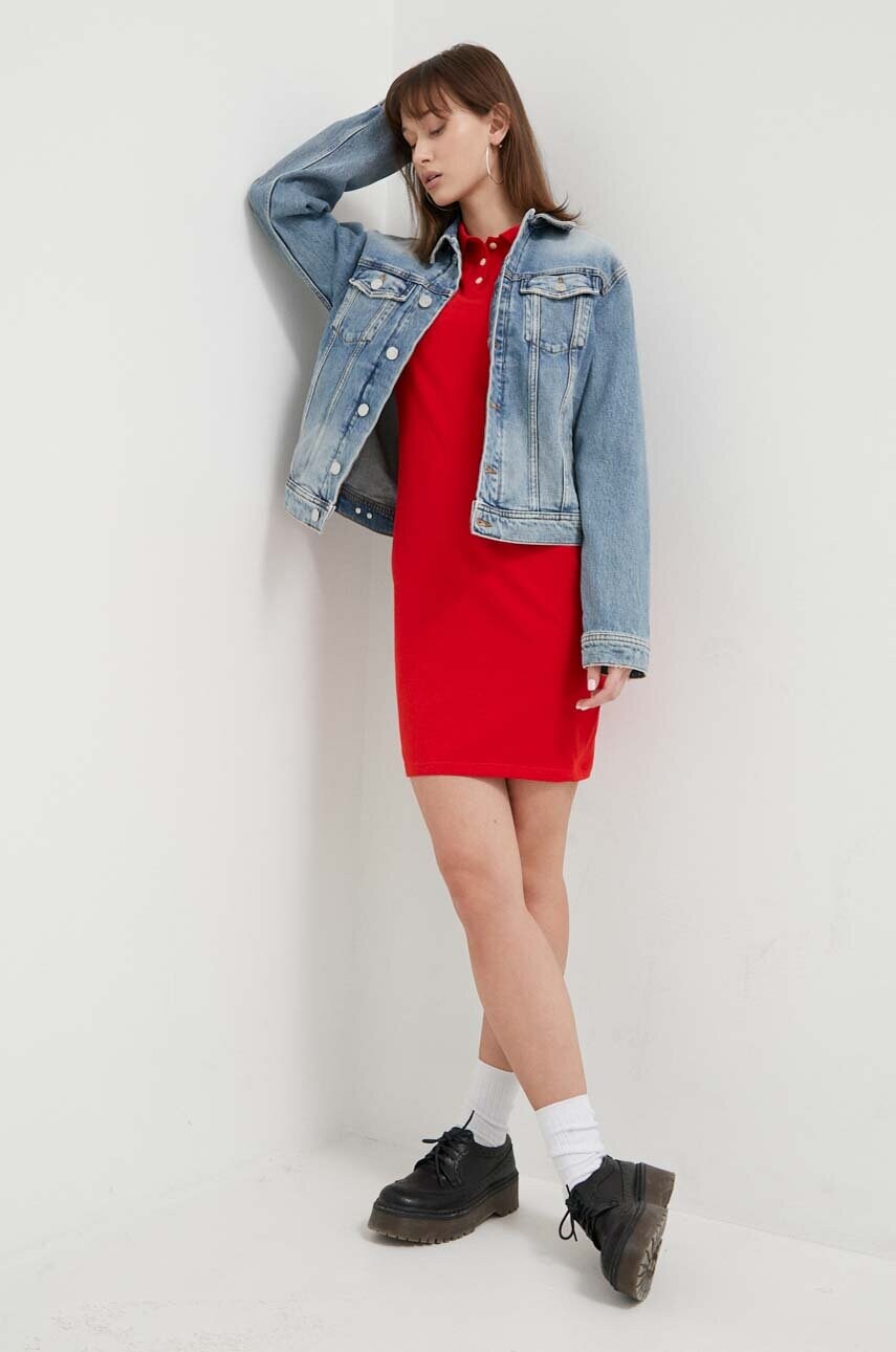 Джинсова куртка Tommy Jeans жіноча перехідна oversize