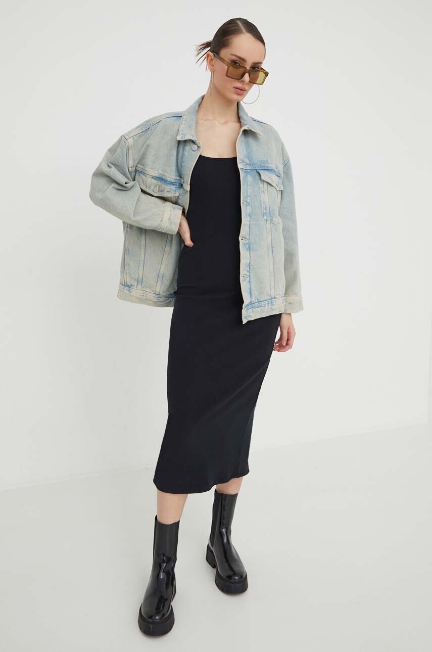 Джинсова куртка Tommy Jeans жіноча перехідна oversize
