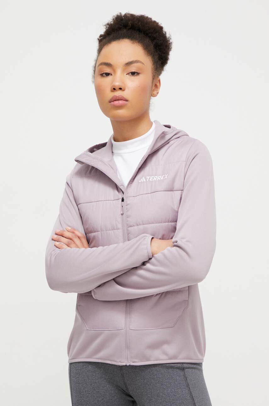Спортивна куртка adidas TERREX Multi Hybrid колір фіолетовий