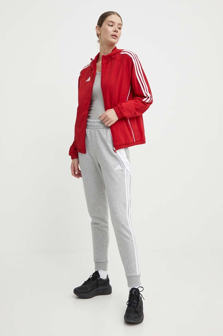 Куртка для тренувань adidas Performance Tiro 24 колір червоний перехідна IM8803