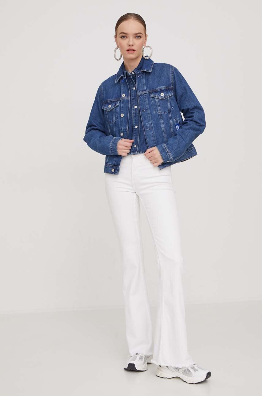 Джинсова куртка Karl Lagerfeld Jeans жіноча перехідна
