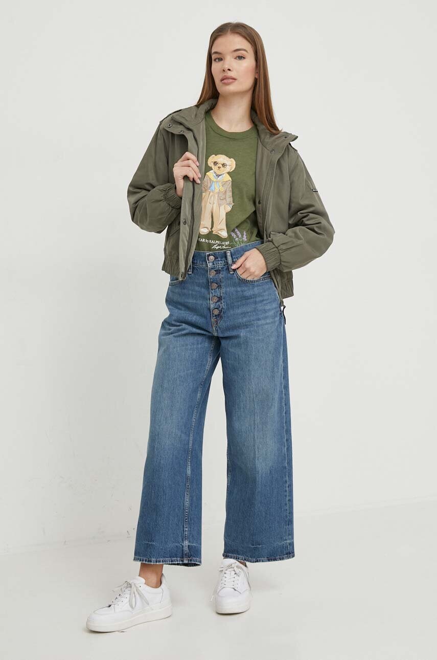 Куртка Pepe Jeans SABRINE жіноча колір зелений перехідна PL402321