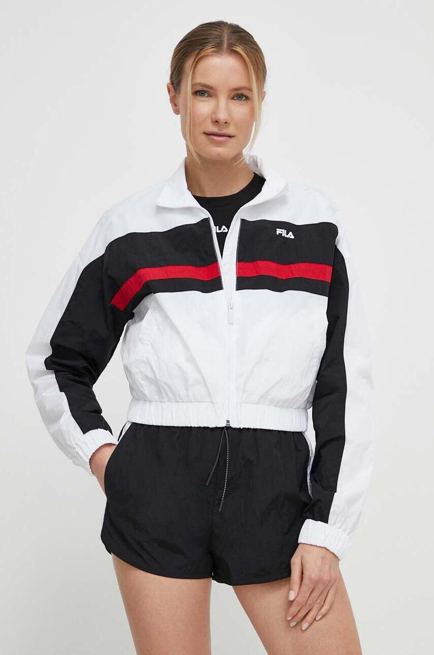 Куртка Fila Lubu жіноча колір білий перехідна FAW0756