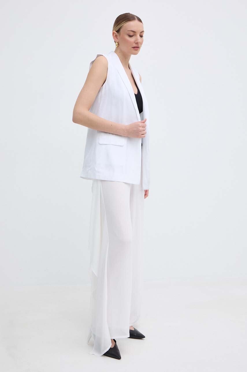 Безрукавка Armani Exchange колір білий без застібки 3DYQ39 YN9RZ