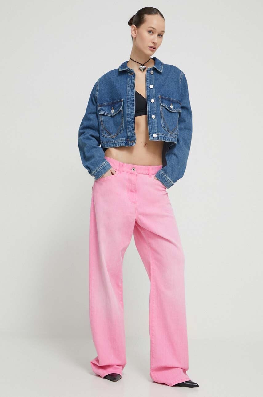 Джинсова куртка Moschino Jeans жіноча перехідна