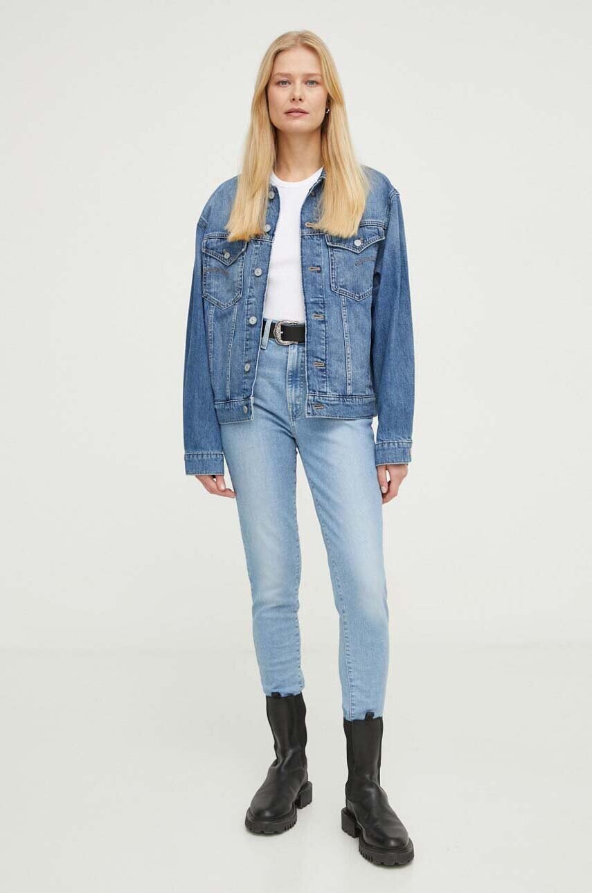 Джинсова куртка G-Star Raw жіноча перехідна oversize