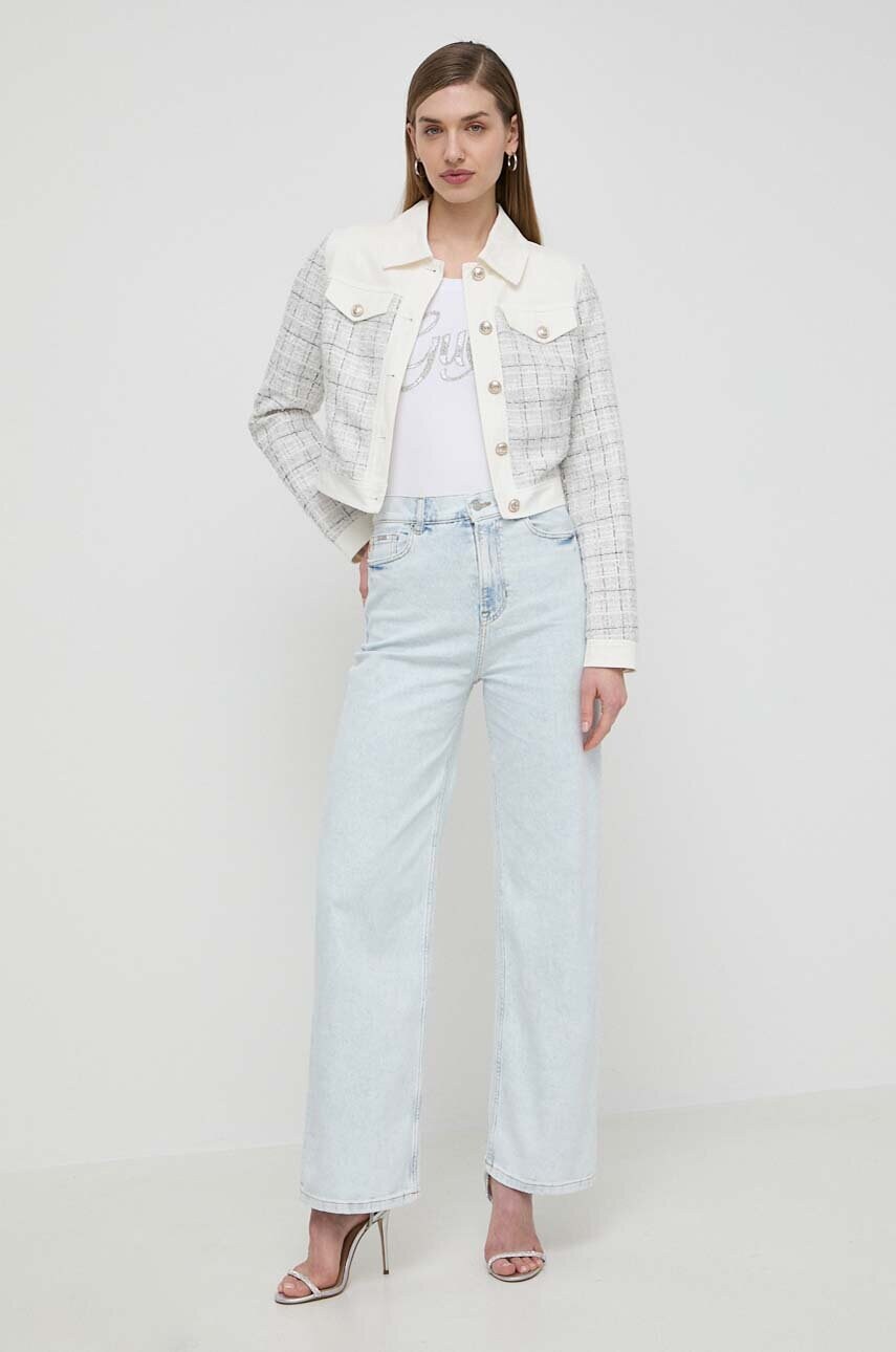 Куртка Guess NATALIE жіноча колір бежевий перехідна W4GL21 WFWW2