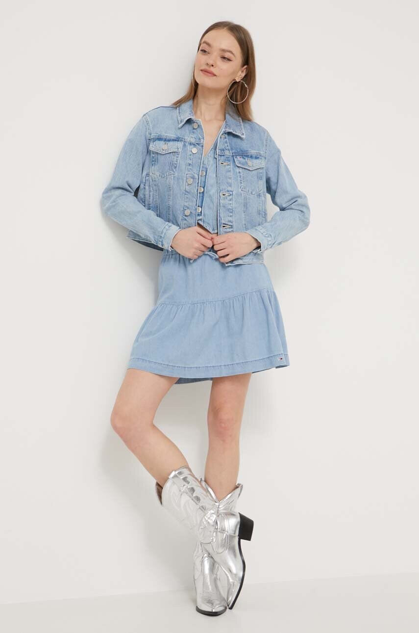Джинсова куртка Tommy Jeans жіноча перехідна