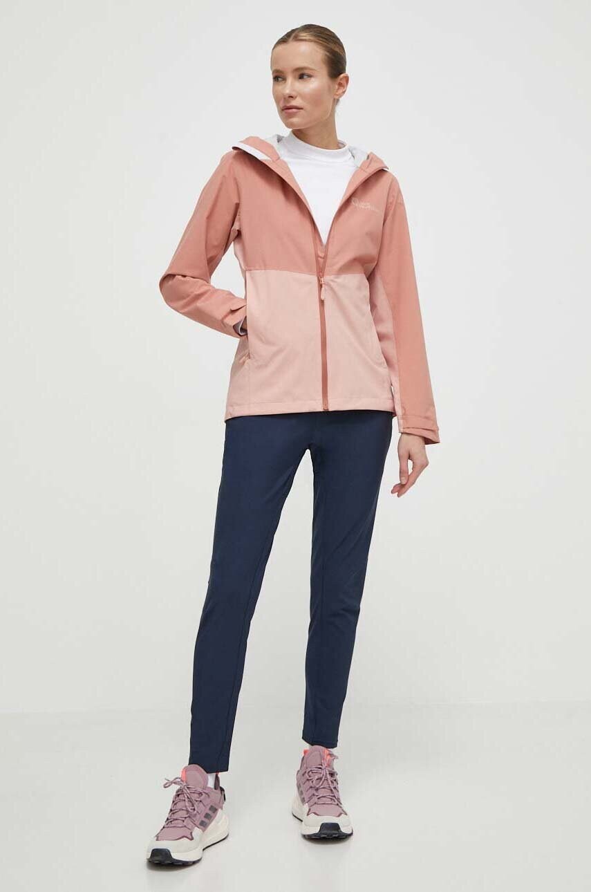 Куртка outdoor Jack Wolfskin Weiltal 2L колір помаранчевий