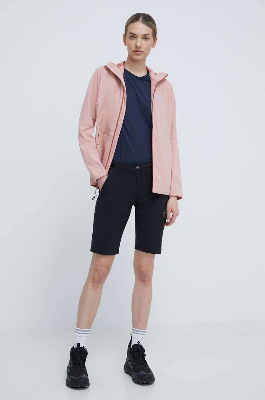 Купити Куртка outdoor Jack Wolfskin Feldberg Hoody колір рожевий 1306863 – головне зображення
