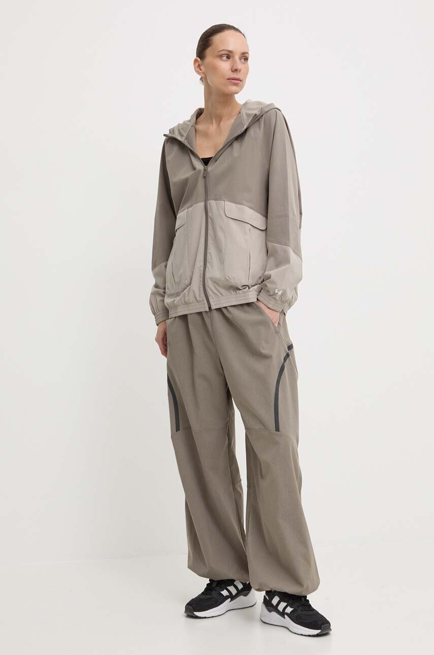 Куртка для тренувань Under Armour ArmourSport Cargo колір бежевий перехідна oversize