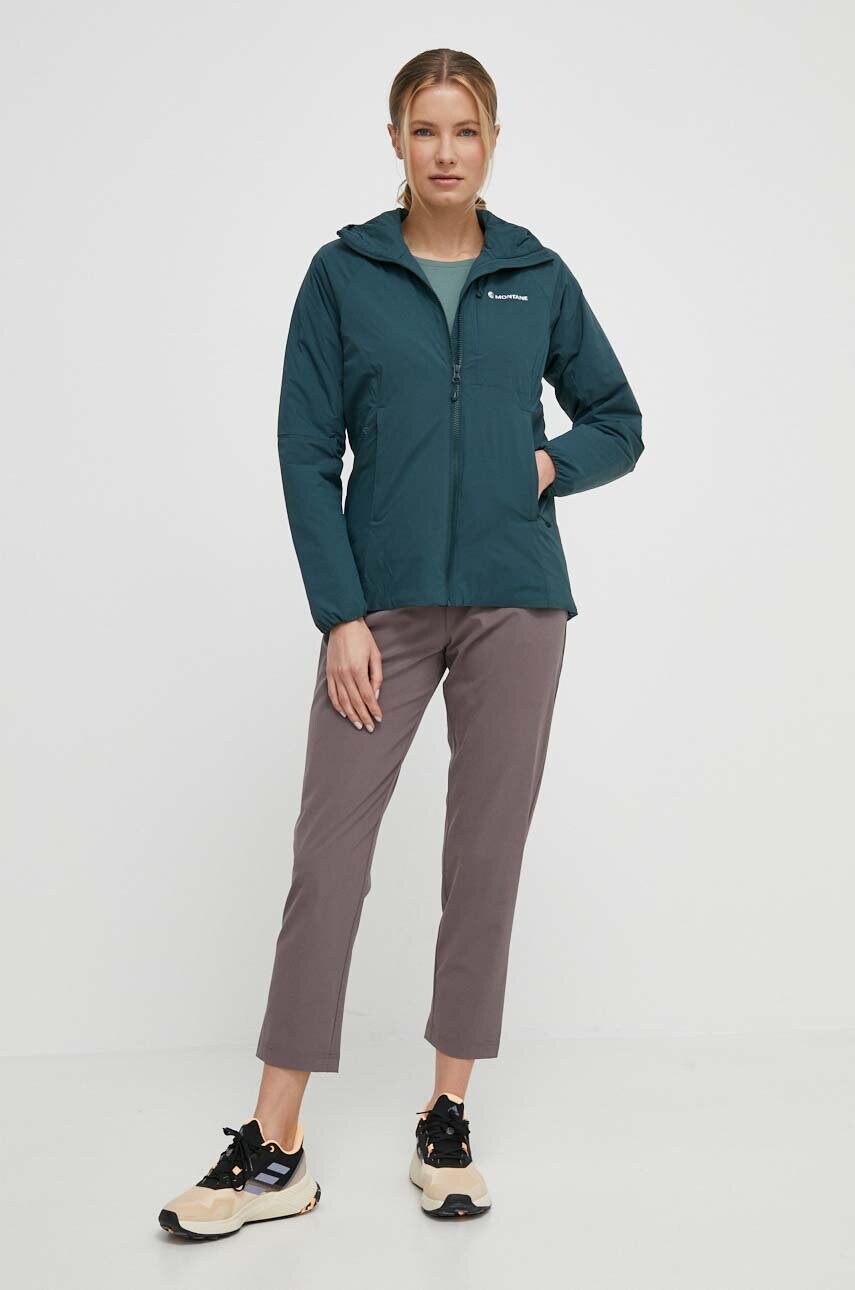 Куртка outdoor Montane Fireball колір зелений FFBHO16