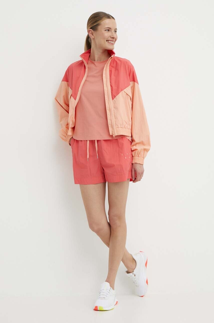 Спортивна куртка Casall Color Block колір помаранчевий перехідна oversize