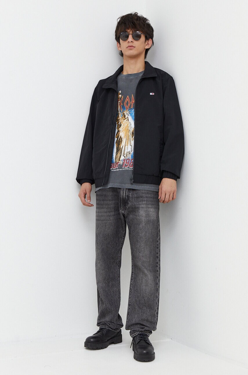 Куртка Tommy Jeans чоловіча колір чорний перехідна